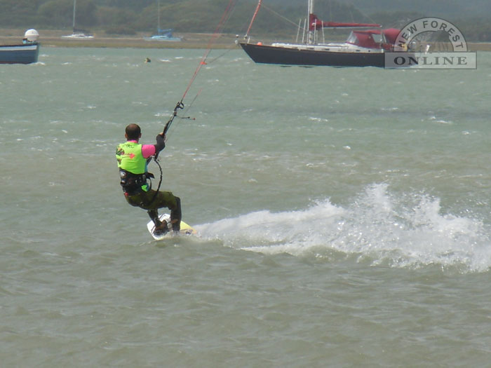 Kite Surfing at Keyhaven