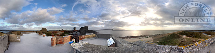 Hurst Castle battlements