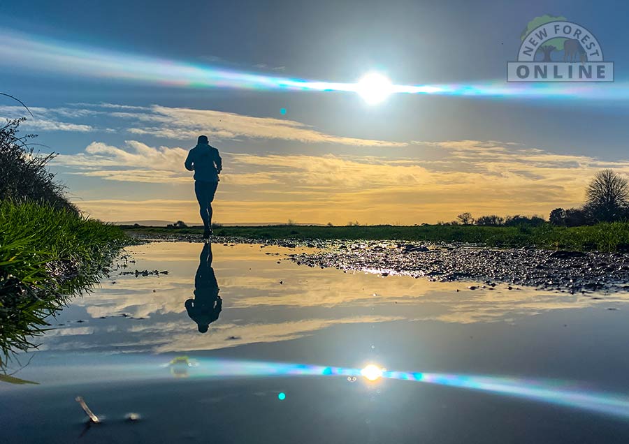 Runner at Lymington Marshes